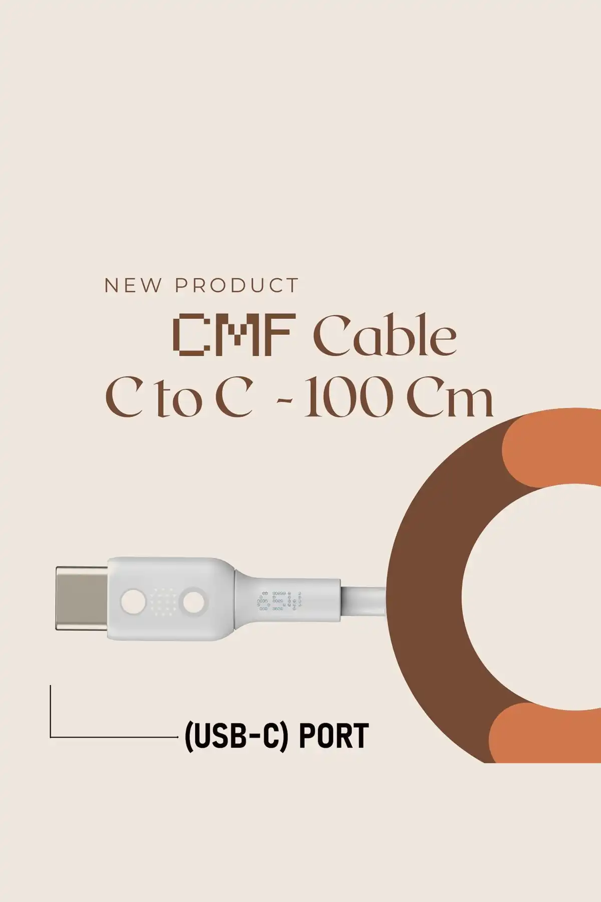 CMF by Nothing Original 65W GaN Rapid Fast Type-C to Type-C Cable